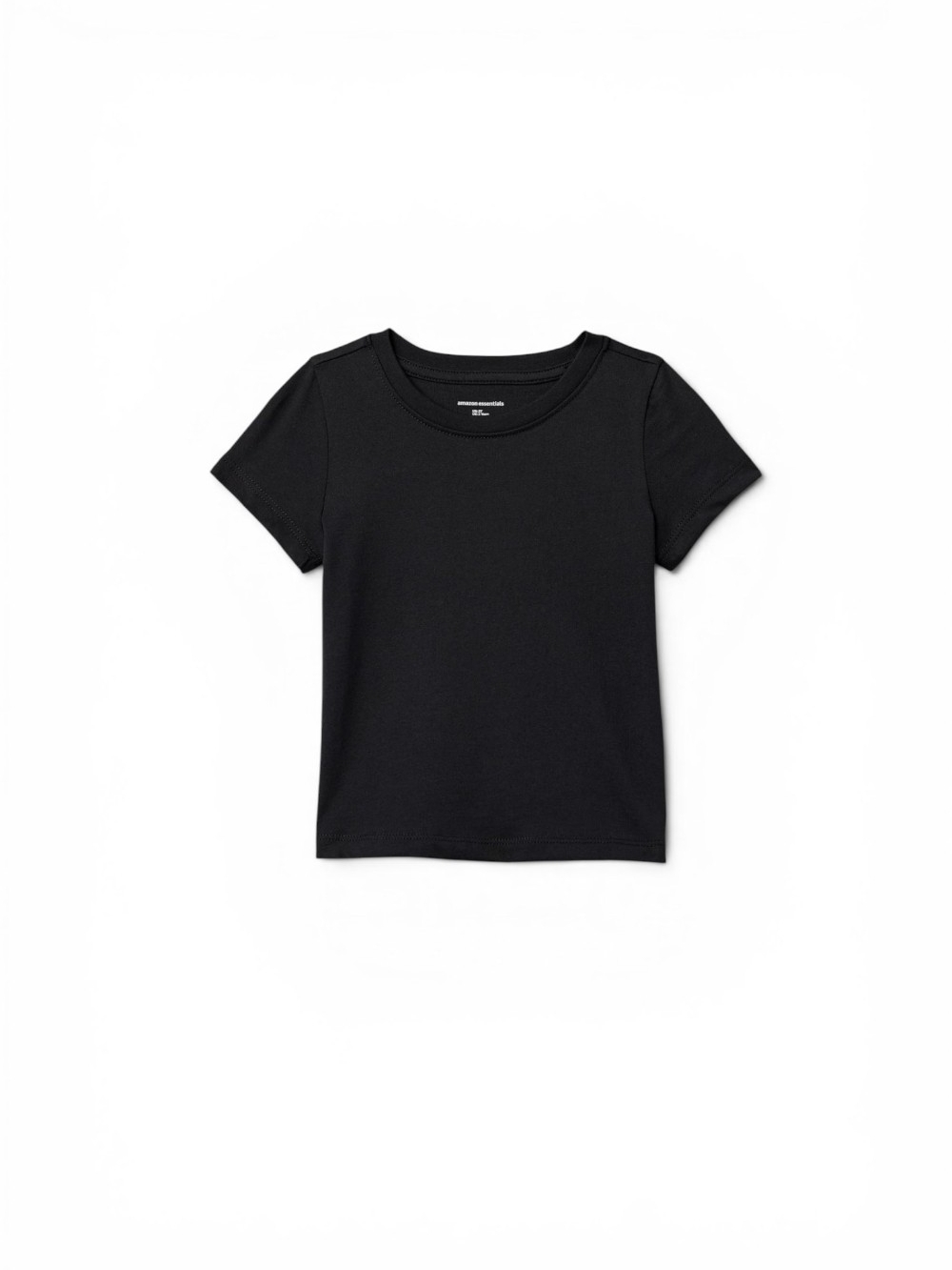 Amazon Essentials Kids Black Short Sleeve Crewneck Tee